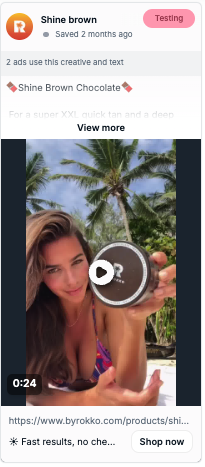 Brand ad example