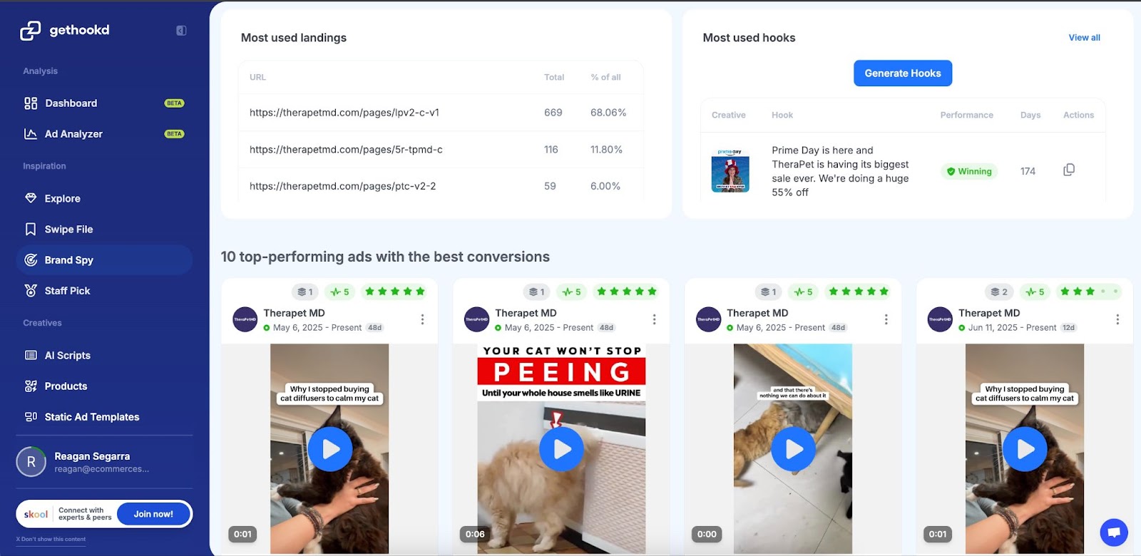Analyse top-performing ads