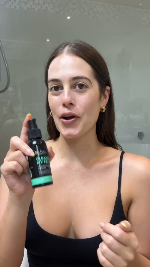 Example of an authentic, in-environment skincare review that mimics organic creator content.