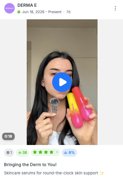 A content creator recording an unboxing video for skincare products.