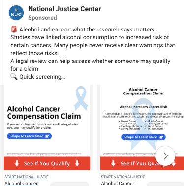 Screenshot of a Facebook carousel ad for service businesses.