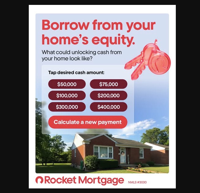 Screenshot of a static Facebook ad for mortgage brokers. 