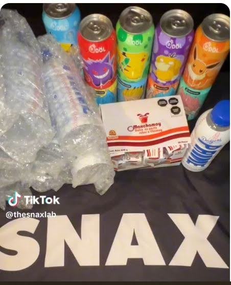 Snax Lab official page displaying their products.