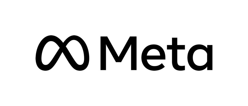 Meta company logo.