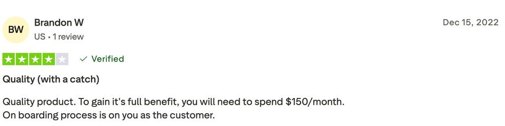 Review highlighting Adzooma’s expensiveness