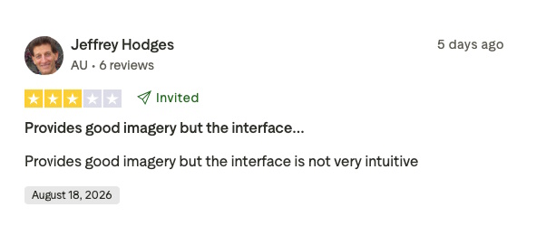 Screenshot of a user’s review for Zeely AI.