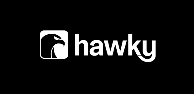 Hawky logo.