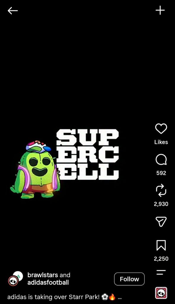 Screenshot of the Brawl Stars ad