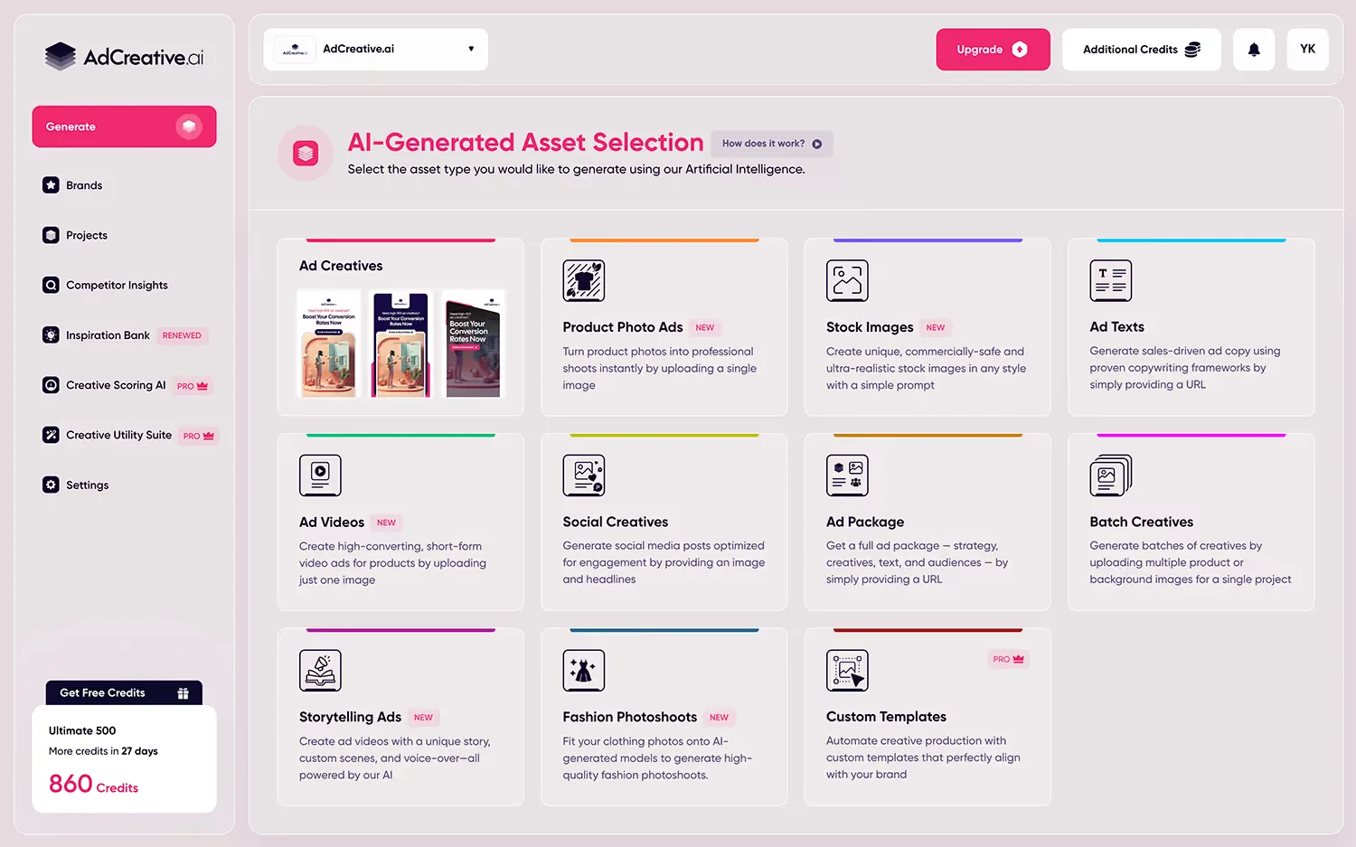 Core Features of Ad Creative AI