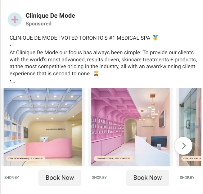 Carousel Facebook Ad Examples