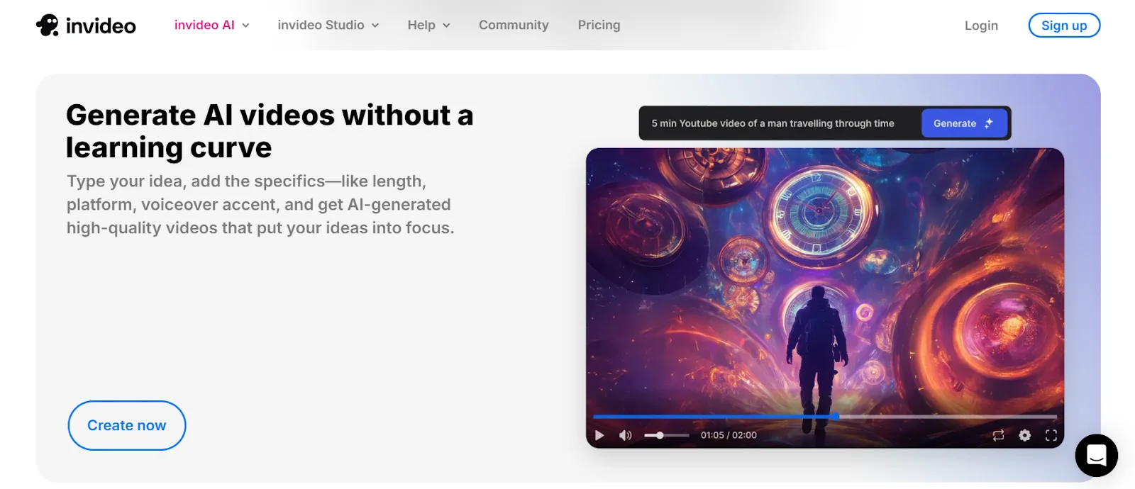 InVideo AI generates complete videos from text prompts. (Image source: InVideo)