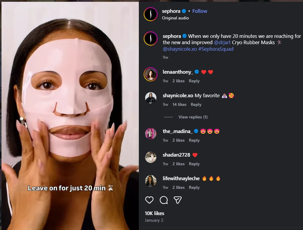 Product demos build trust faster than any ad copy because viewers see the product working in real time. (Source: Instagram )