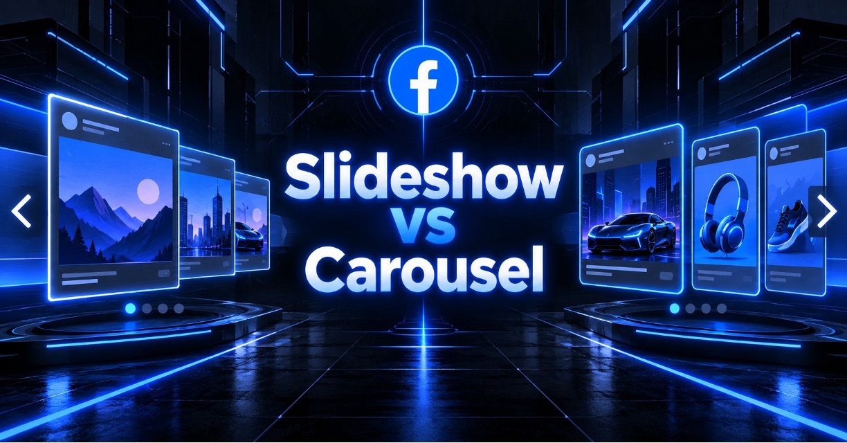 Slideshow vs Carousel Facebook Ads: Differences, Examples & Cost | GetHookd