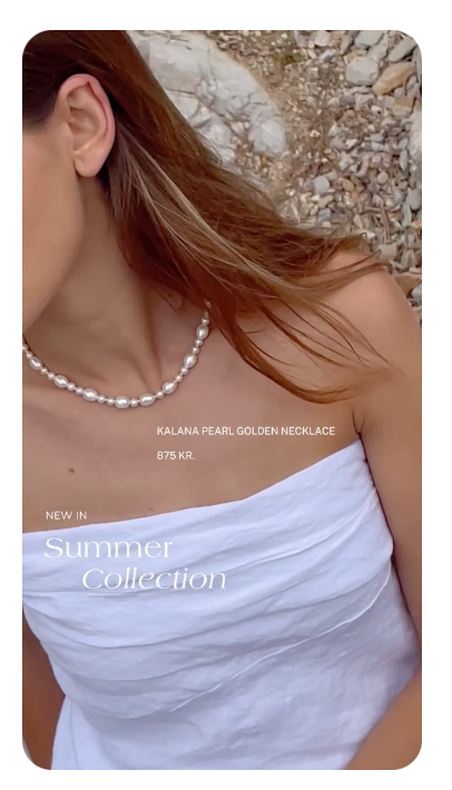 Screenshot of Sisi Copenhagen’s “Summer Collection” TikTok ad