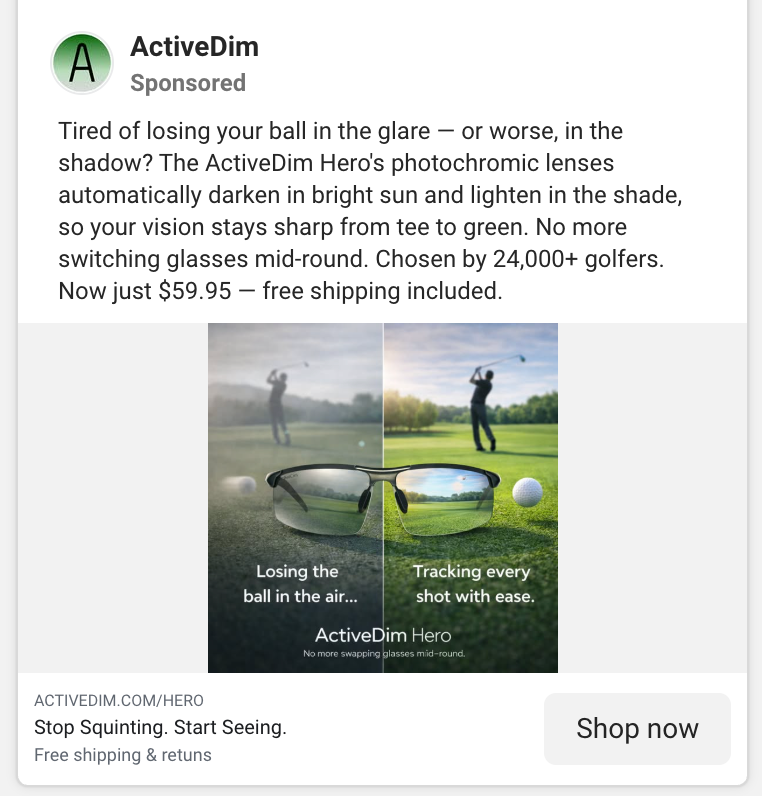 ActiveDim’s ad