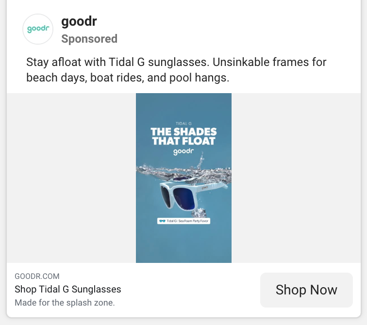 goodr’s ad