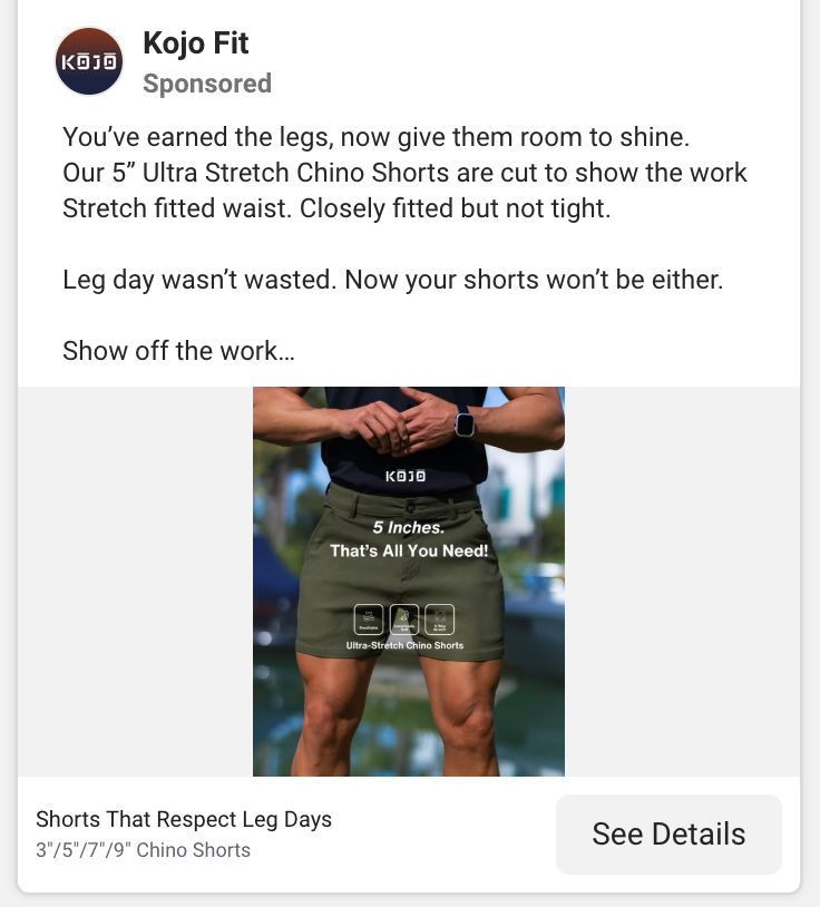 Kojo Fit’s ad