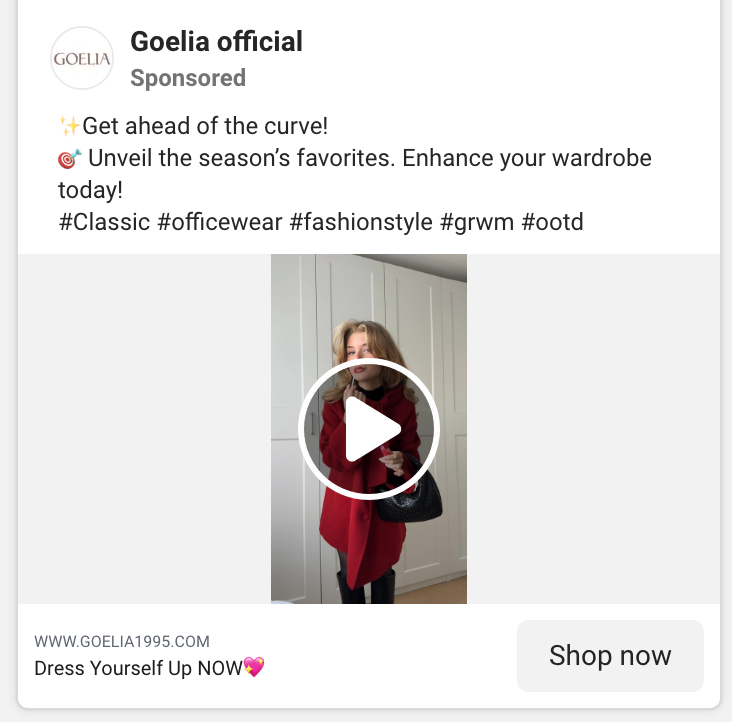 Goelia’s ad