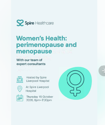 A women’s health ad that clearly shows the hospital location and service times. 
